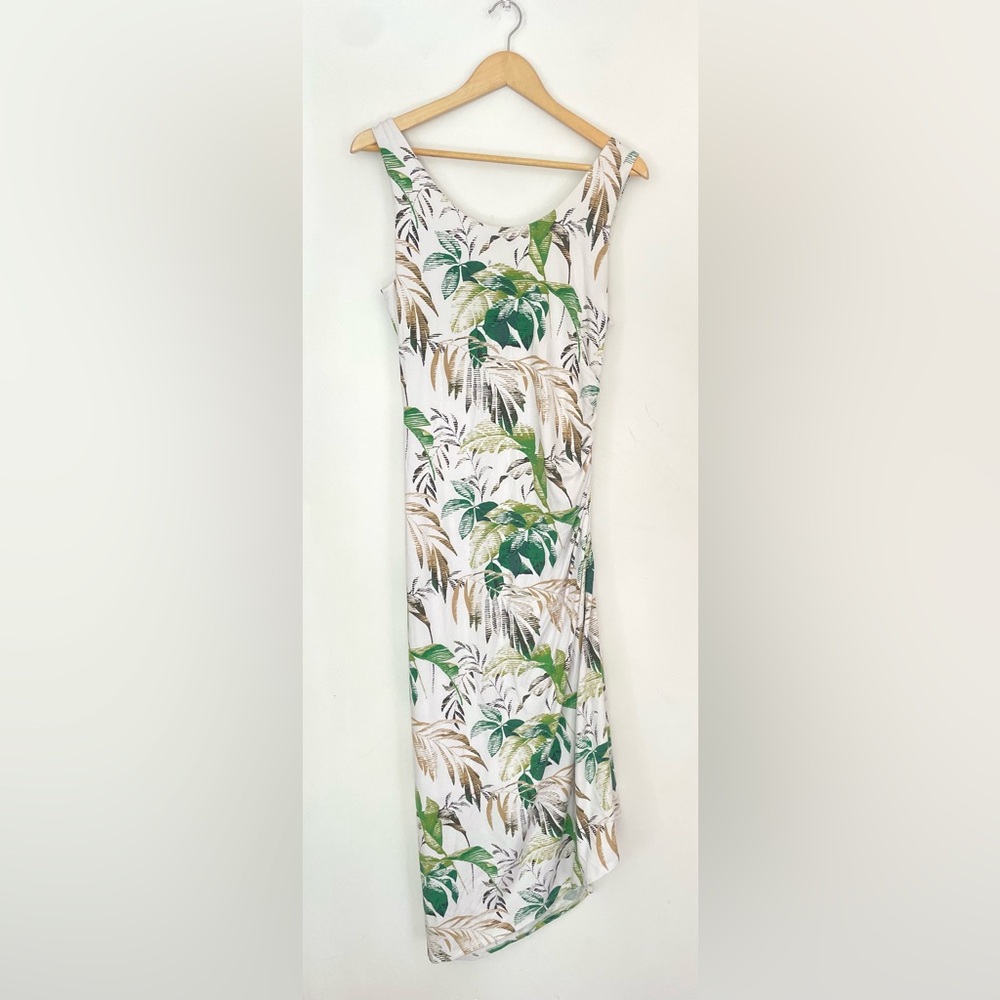 Tommy Bahama Tropical Leaf Print Sleeveless Dress midi - Picture 5 of 7